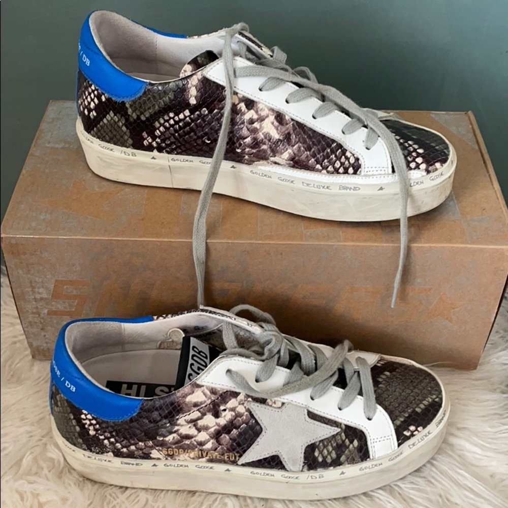Golden Goose Hi Star Snake Embossed sneakers